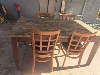 Dining table marble top