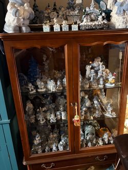 Cherry display cabinet