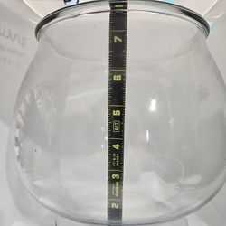 Large Glass Fish Bowl Style Vase