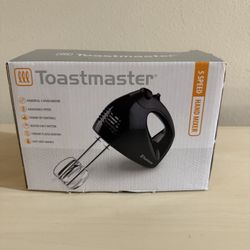 New Toast Master 5 Speed Hand Mixer 