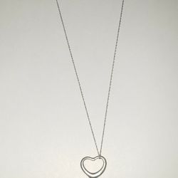 Tiffany & Co.  Sterling Silver Heart And Necklace 