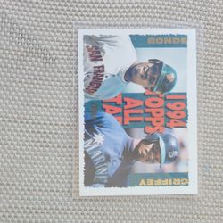 Bonds And Griffey Combo Card 1995 Topps