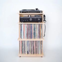 Denon Amplifier, Turntable, and Stand Package