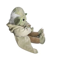 Vintage Star Wars Yoda Plush Stuffed Animal Doll 18" Hooded Robe Feel the Force