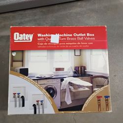 OATEY WHITE WASHING MACHINE OUTLET BOX,