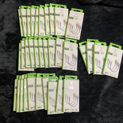 Lot Of 34 Packs (3 Per Pack) 6” Lightning Cords NEW