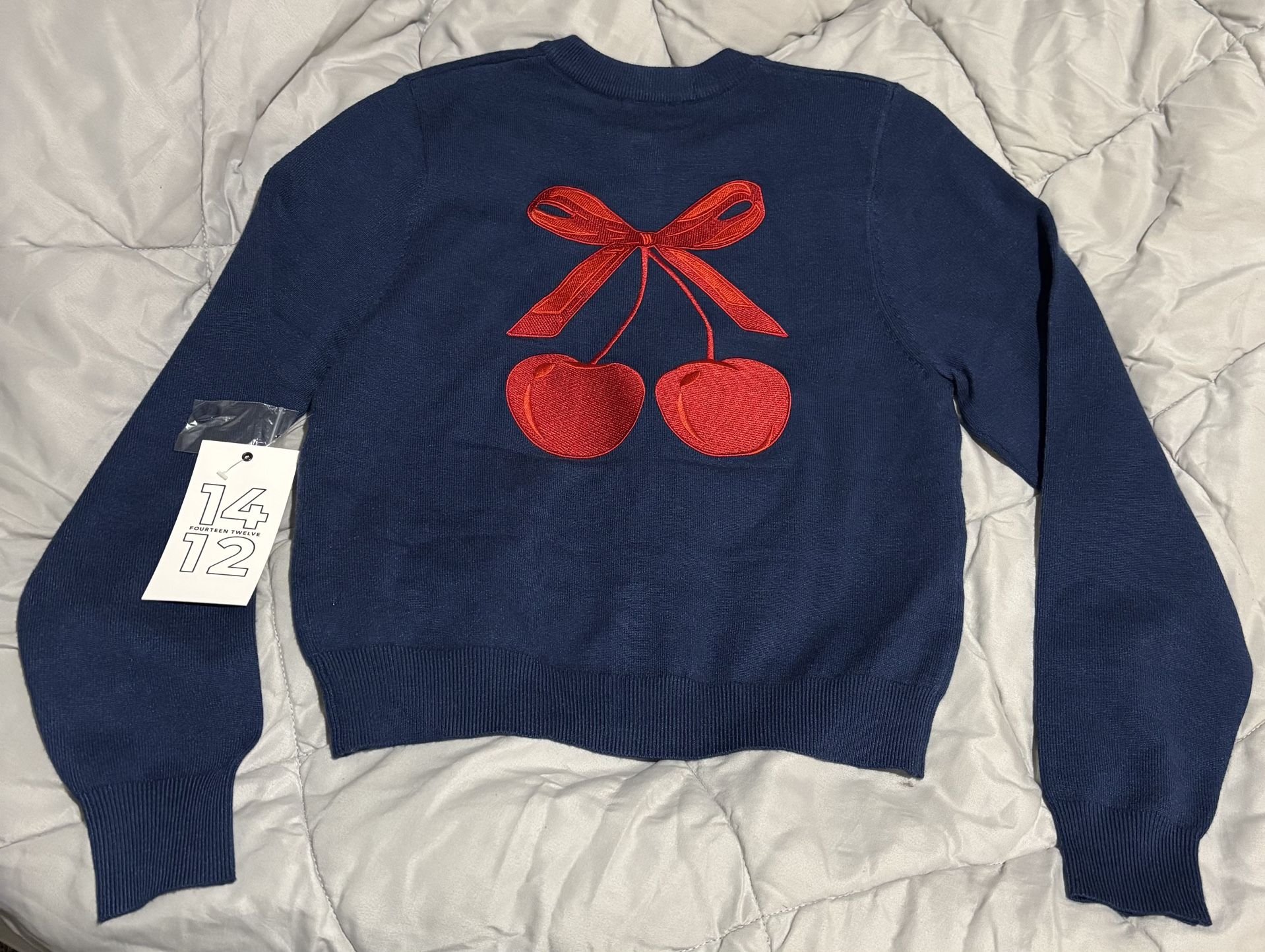 Cherry sweater fourteen twelve