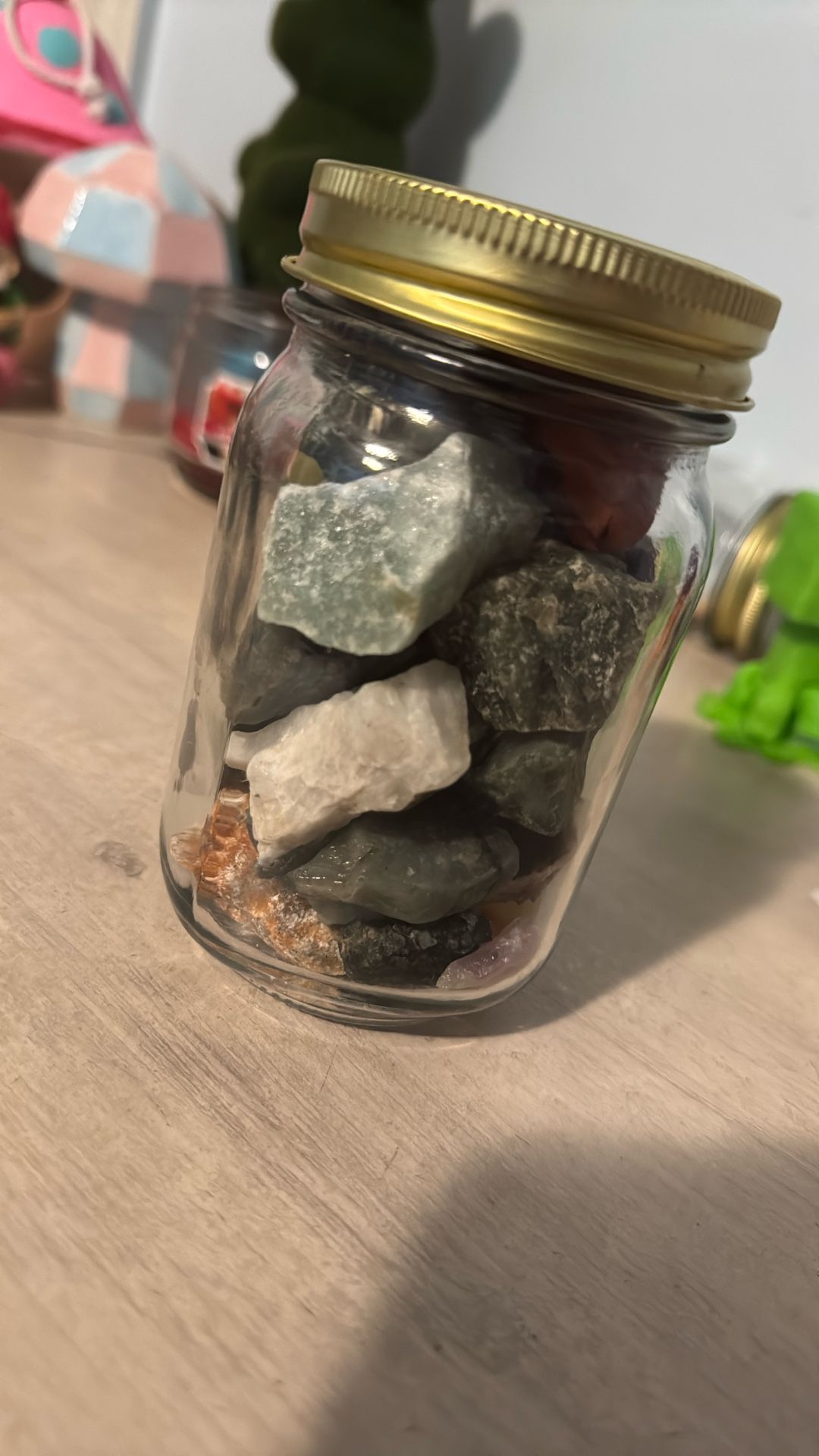 Homemade Gemstone Jar
