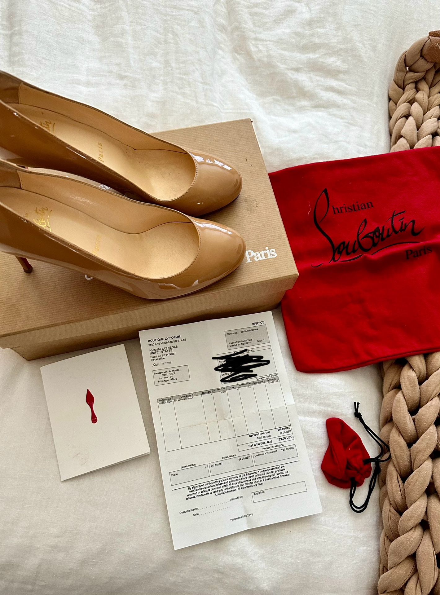 Louboutin Nude Pumps 36.5