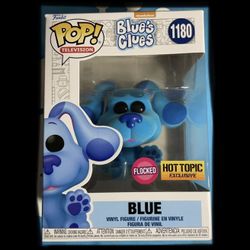 Blue Flocked Hot Topic Exclusive Funko Pop Blues Clue 