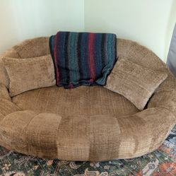 Chenille Bean Bag Couch 
