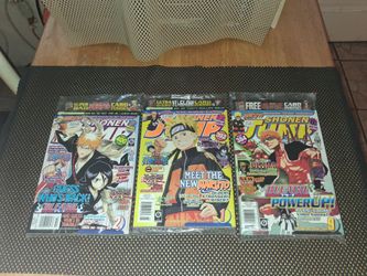3 Shonen Jump magazines.. unopened sealed. Card inside. 2008 year. Selling as a bundle.