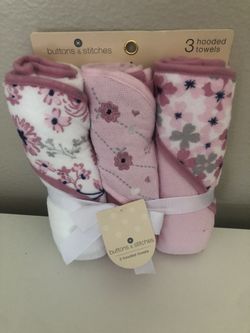 3 Pack Hooded Towel Set 