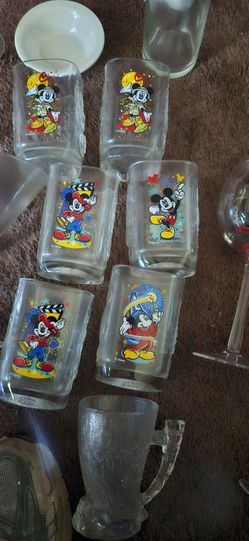 McDonald's Disney Mickey Mouse Collector Glasses Set