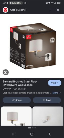 Globe Plug-In Wall Sconce