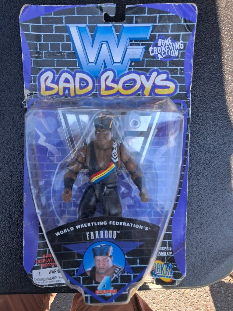 WWF Bad Boys Series 4 Farrooq (1997) Jakks Pacific Action Figure