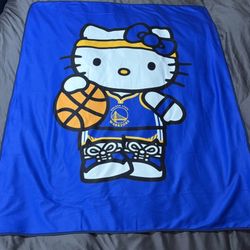 Golden State Warriors Hello Kitty Blanket