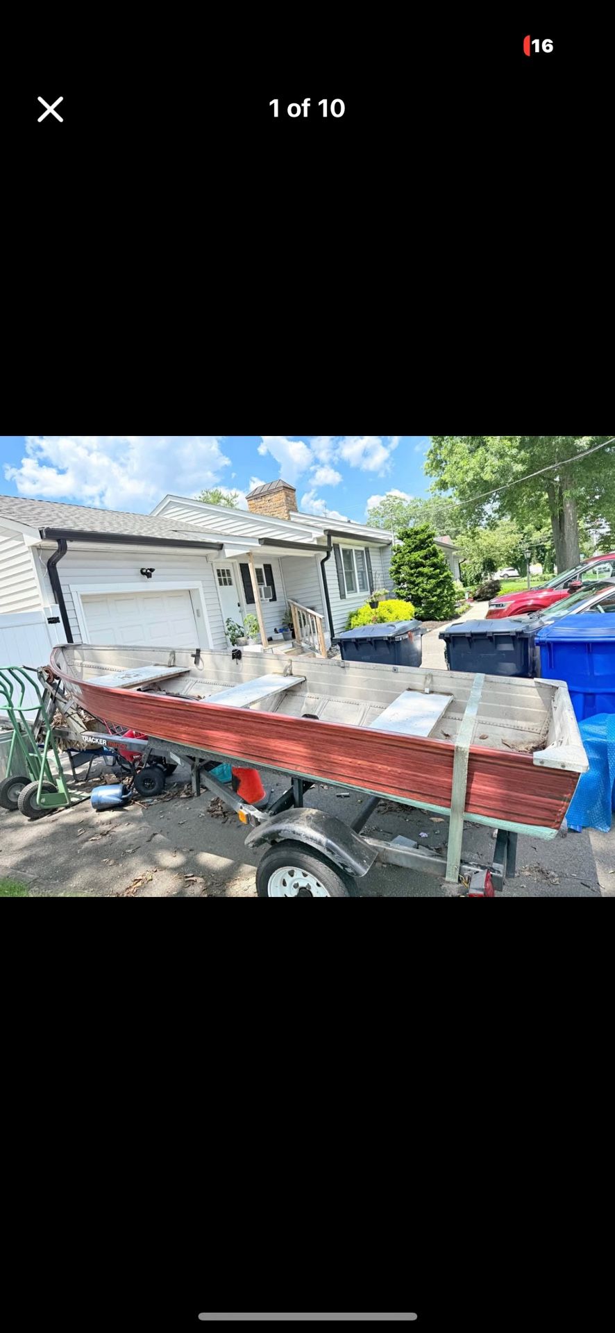 Boat With Tracker Trailer
