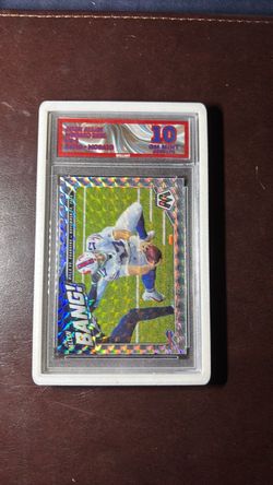 2021 Panini mosaic Josh Allen silver mosaic bang Gem mint 10