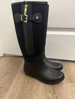 Size 7 Women’s Tommy Hilfiger Tall Black Rain Boots