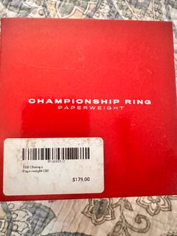 Bucs Ring display
