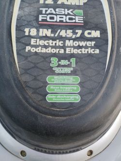Task force 18 inch electric mower sales