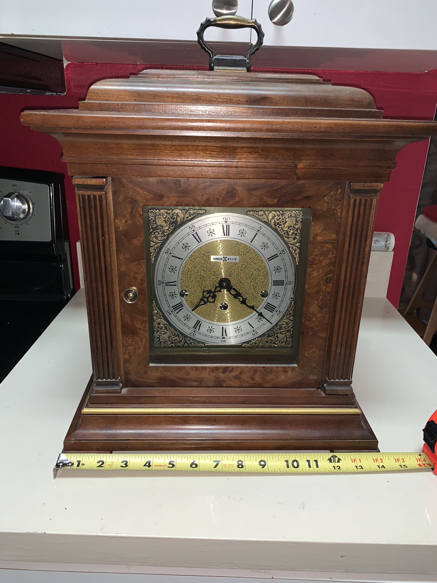 Howard Miller Mantel Clock With Key #612436