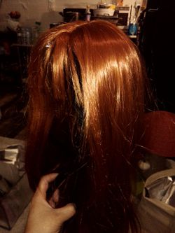 Long Red Synthetic Hair #41