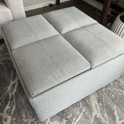 Avalon Square Storage Ottoman / Coffee Table