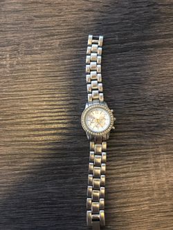 Women’s silver stainless steel watch