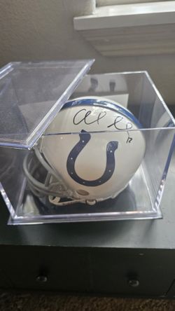 Autographed Andrew Luck Mini Helmet