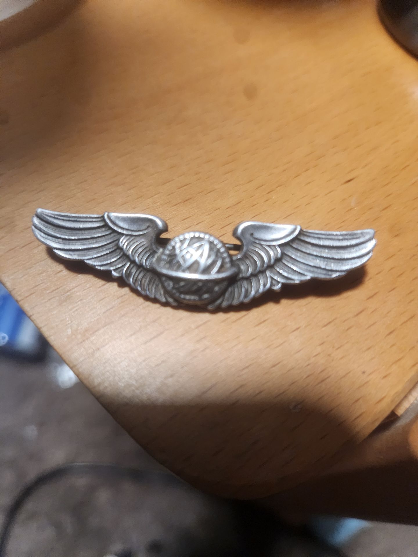 Ww2 navigator wings sterling silver amico