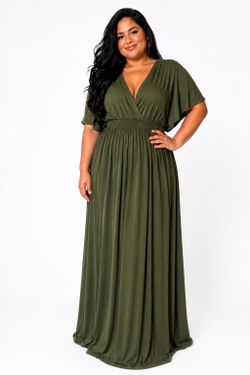 Short Sleeve Solid Color Waist Shirred A-Line Casual Dress