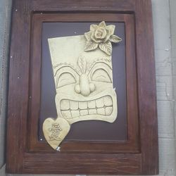 I have two Tiki wall art Rose the Rose symbolize means, I love you, there beautiful sculpture and both are brand new