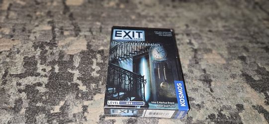 EXIT THE GAME "The Sinister Mansion" by KOSMOS. Brand New & Factory Sealed!