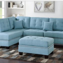 Sectional Sofa + Ottoman