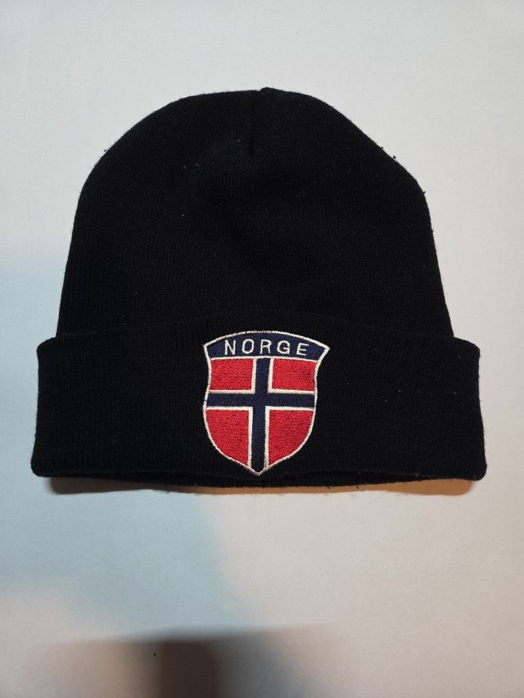 Norway Embroidered Cuffed Beanie Winter Hat Adult Unisex Men's Women's Norway