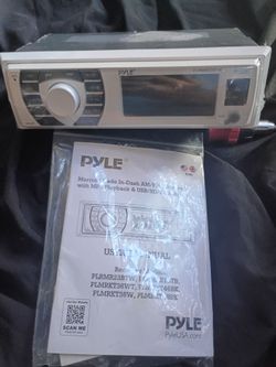 Pyle Marine Grade In-Dash AM/FM Receiver/bluetooth