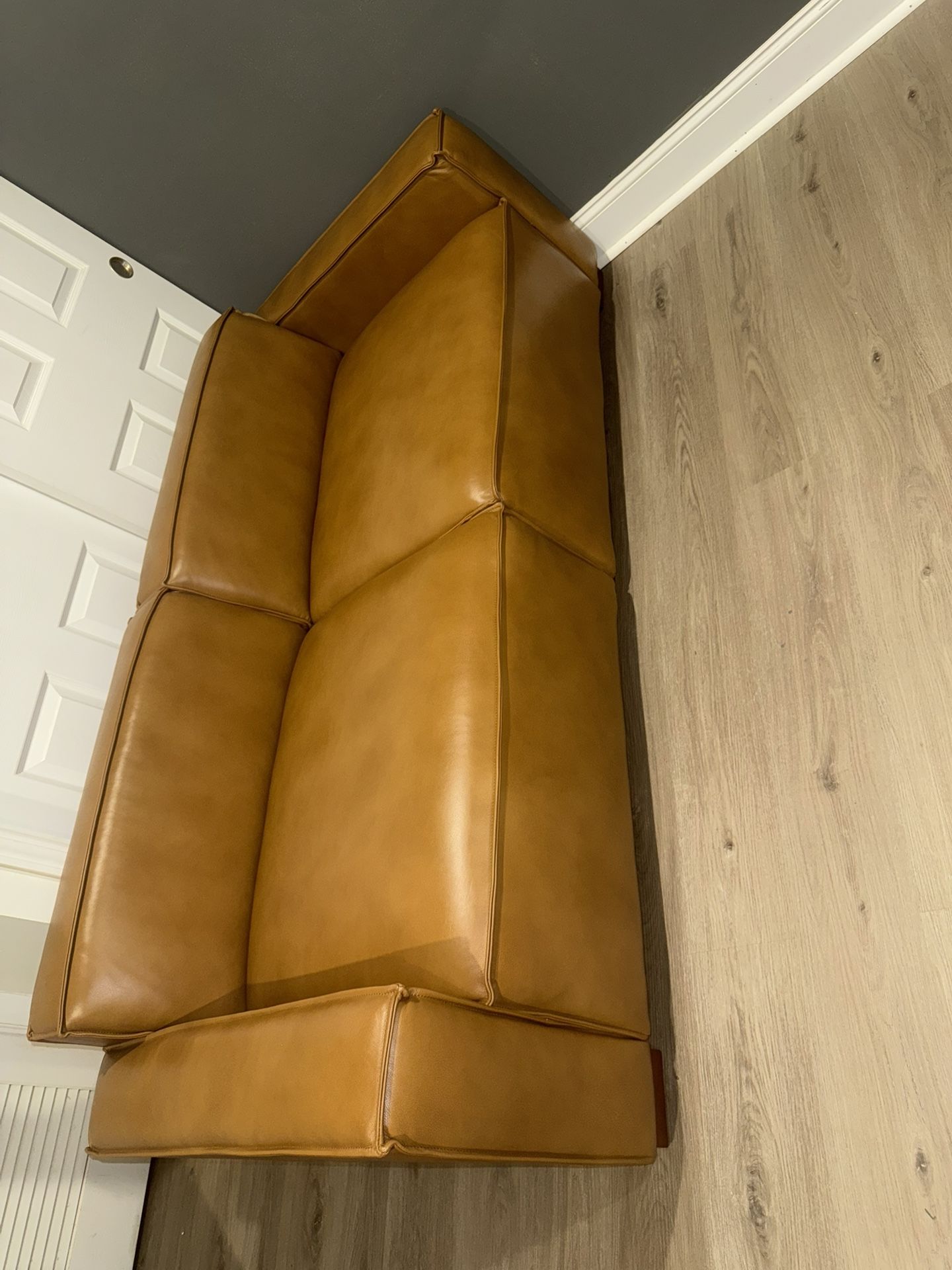 Authentic leather (Light Brown) Couch