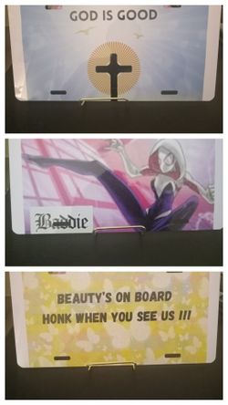 Car Tags Sublimation Designed By Me