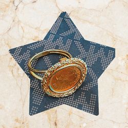 14k Gold Bola 2.5 Pesos Coin Ring
