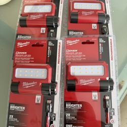 Milwaukee 550 Lumens LED REDLITHIUM USB Pivoting Flood Light $40 Each