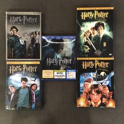 Harry Potter Collection (4) DVDs (1) BlueRay