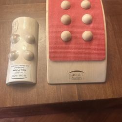 Got A Bad Back ?  Sae Arc Wooden Therapeutic Set: Handcrafted Back Stretcher & Magnetic Acu-Pillow