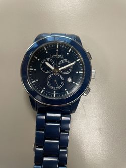 Blue Invicta 44 mm Ceramic Watch with Quartz Movement,