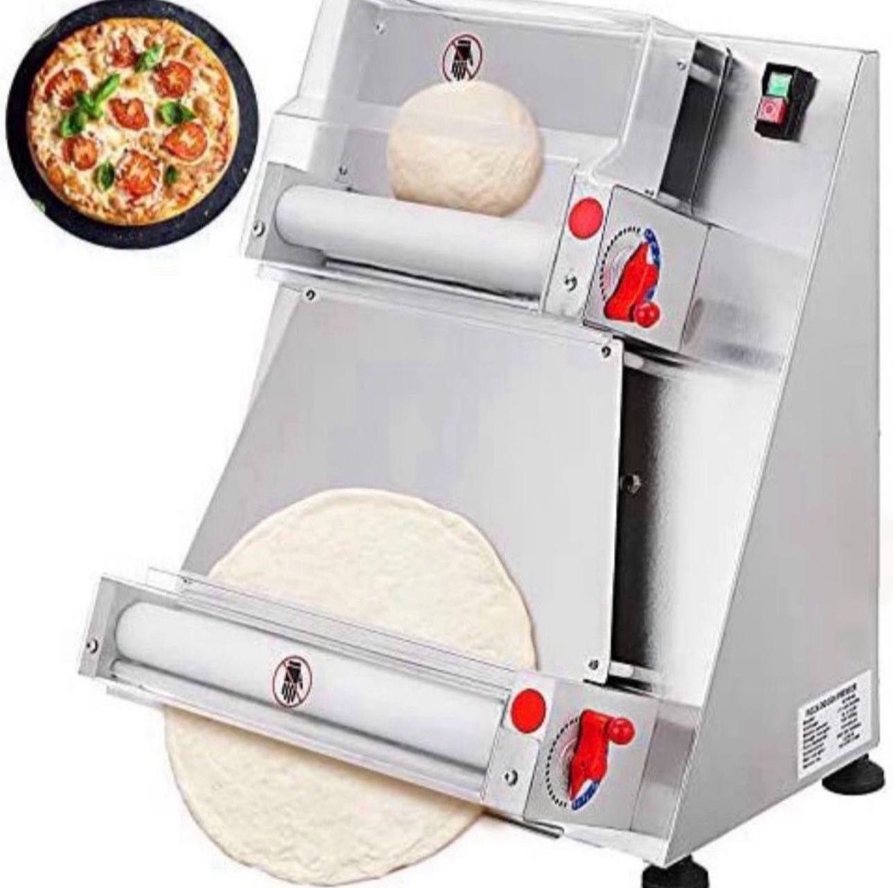 Pizza Dough Roller Press Pizza Machine Automatic 12 Inch Pizza Crust Shaping Machine Cake Press Machine Shaper