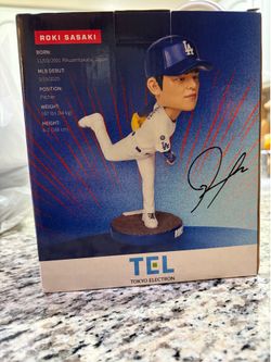Roki Sasaki Bobblehead LA Dodgers Giveaway 4/25/2026