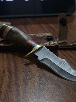 Bone Handle Damascus Blade Knives