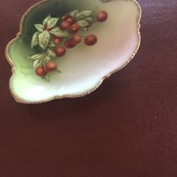 Cherries Porcelain Candy Dish