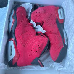 Jordan Retro 6 Red Suede 